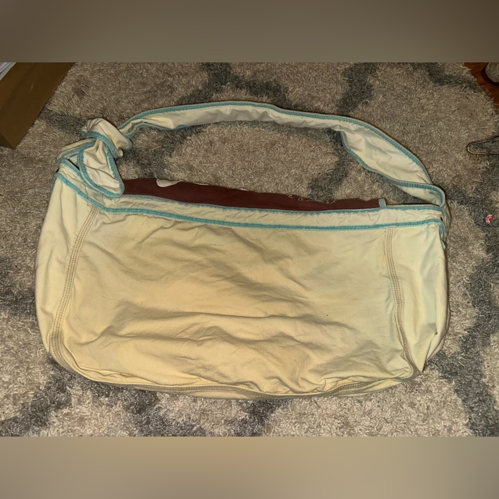 VINTAGE 90s PINK Victoria's Secret Shoulder Bag - Brown and Cream - Picture 4 of 5